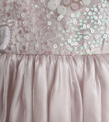 Sparkly Pink Sequin Tulle Dress: Flower Girl Birthday Party